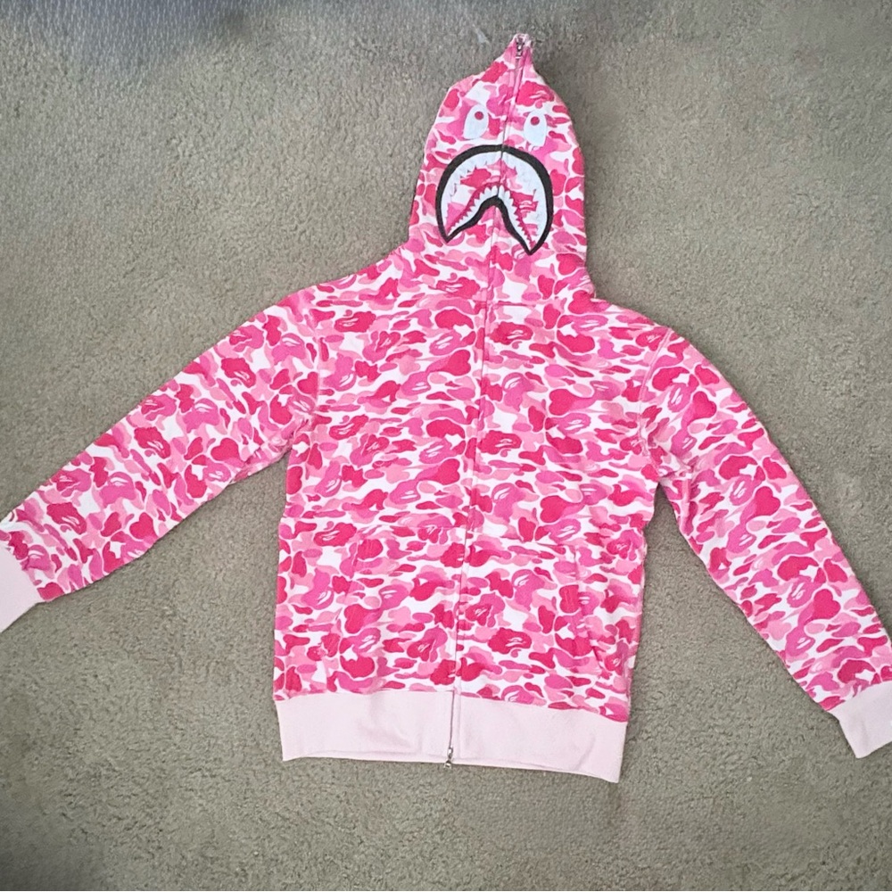 Bape Pink Camo Kids Hoodie